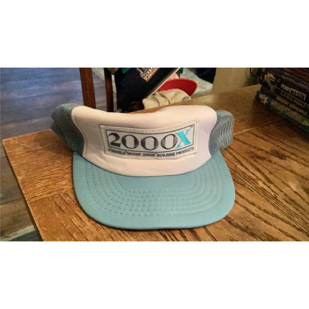 Vintage YR 2000X Formica Brand Building Products Mesh Trucker Hat Snapback Cap
